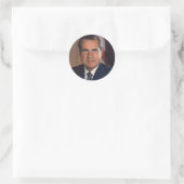 Richard M. Nixon 37 Ronde Sticker (Tas)
