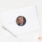Richard M. Nixon 37 Ronde Sticker (Envelop)