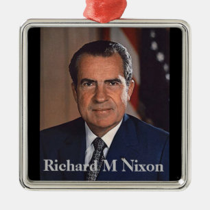 Richard M. Nixon 37th President Metalen Ornament