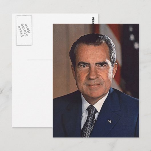 Richard M. Nixon Briefkaart (Voorkant / Achterkant)