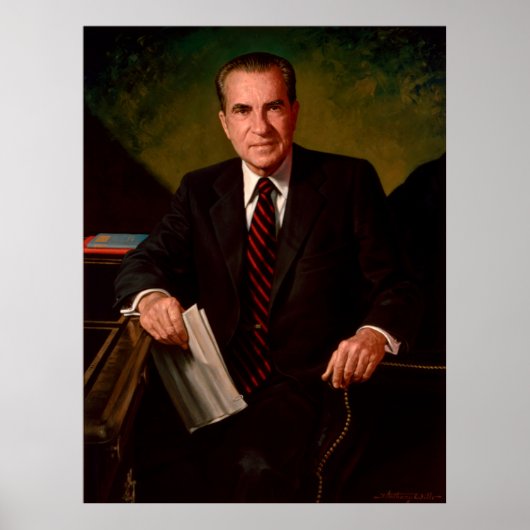 RICHARD M. NIXON door James Anthony Wills Poster (Voorkant)