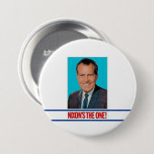 Richard M. Nixon Ronde Button 7,6 Cm (Voorkant /achterkant)