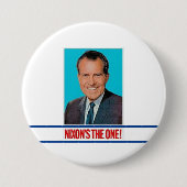 Richard M. Nixon Ronde Button 7,6 Cm (Voorkant)