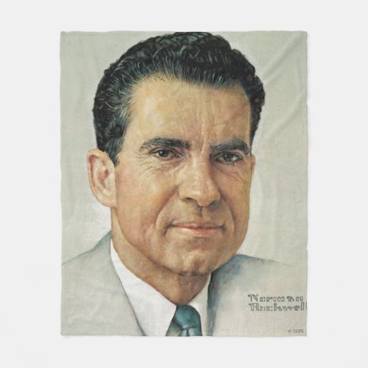 Richard Milhouse Nixon Fleece Deken (Voorkant)