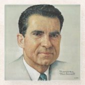 Richard Milhouse Nixon Glazen Onderzetter (Voorkant)