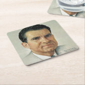 Richard Milhouse Nixon Kartonnen Onderzetters (Schuin)