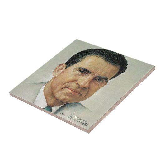 Richard Milhouse Nixon Tegeltje (Zijkant)