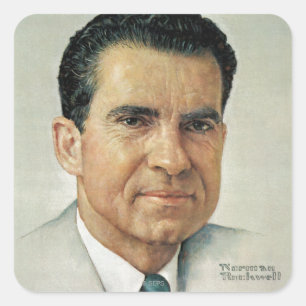 Richard Milhouse Nixon Vierkante Sticker