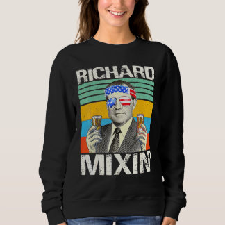 Richard Mixin 4 van juli Richard Nixon Drink P Trui