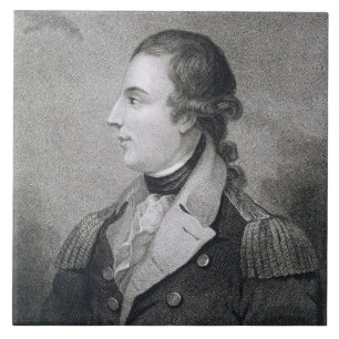Richard Montgomery (1736-75), gegraveerd door E. M Tegeltje