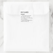 Richard naam, Bewerkbare naam, Aangepaste naam Vierkante Sticker (Tas)