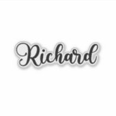 Richard Name - Handgeschreven kalligrafie Sticker (Voorkant)