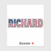 Richard Name Vorname USA Sticker Stickerset (Vel)