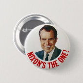 Richard Nixon 1968 Verkiezingscampagne Badge Ronde Button 5,7 Cm (Voorkant /achterkant)