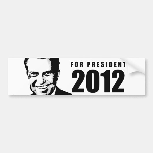 Richard Nixon 2012 Bumpersticker (Voorkant)