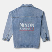 Richard Nixon Agnew Nixon 1972 Election Campaign Denim Jacket (Achterkant)