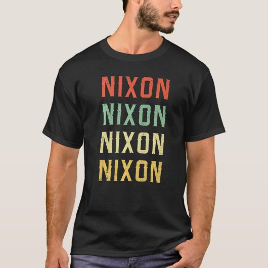 RICHARD NIXON AGNEW NIXON 1972 VERKIEZINGSCAMPAGNE T-SHIRT (Voorkant)