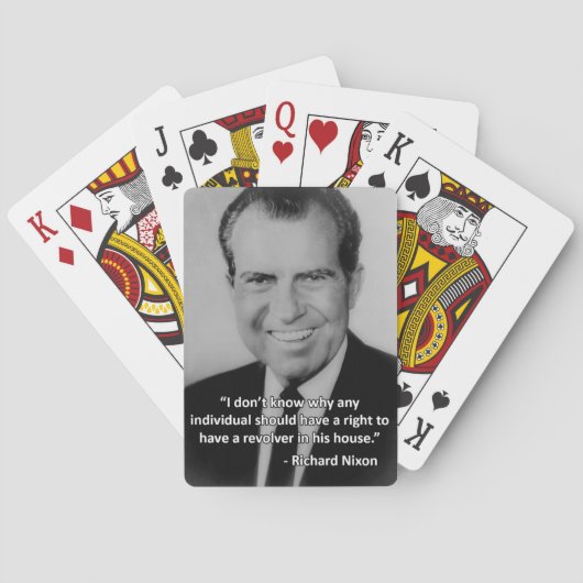 Richard Nixon Anti-Pistool speelkaarten (Achterkant)