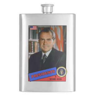 Richard Nixon Baseball Card Heupfles