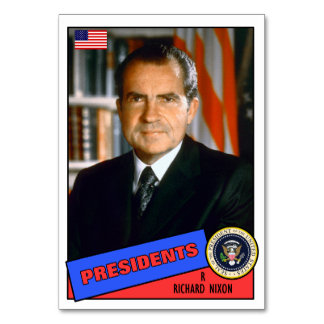 Richard Nixon Baseball Card Kaart