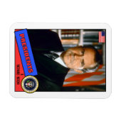 Richard Nixon Baseball Card Magneet (Horizontaal)