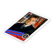 Richard Nixon Baseball Card Magneet (Linkerzijde)