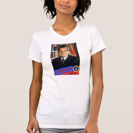 Richard Nixon Baseball Card T-shirt (Voorkant)