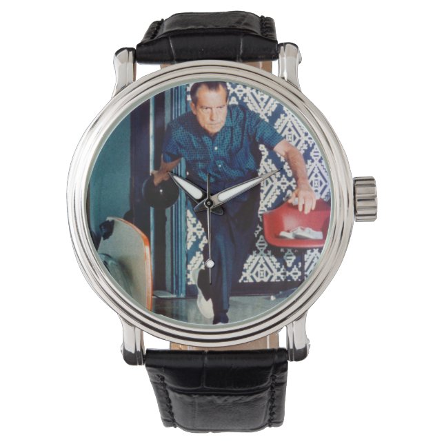 Richard Nixon Bowling Horloge (Voorkant)