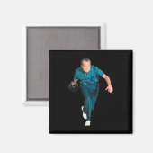 Richard Nixon Bowling  Magneet (Voorkant / Achterkant)