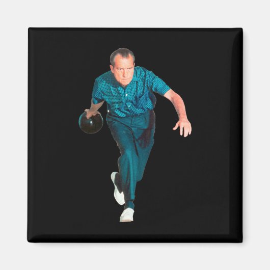 Richard Nixon Bowling  Magneet (Voorkant)