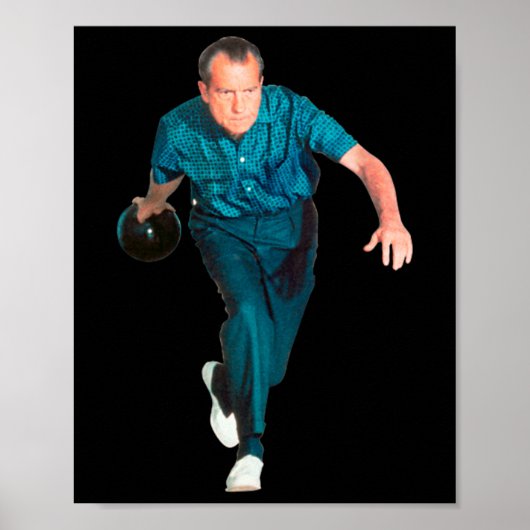 Richard Nixon Bowling Poster (Voorkant)