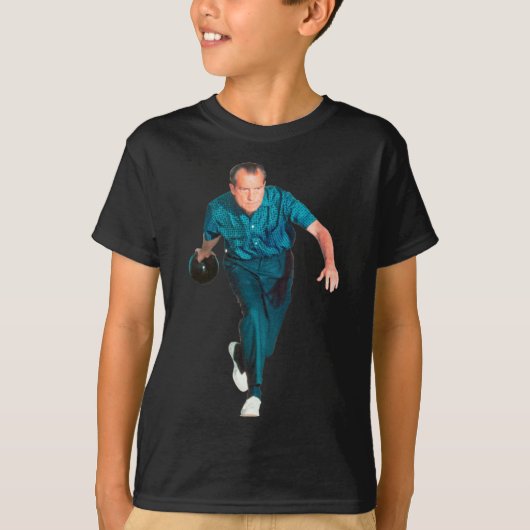 Richard Nixon Bowling  T-shirt (Voorkant)