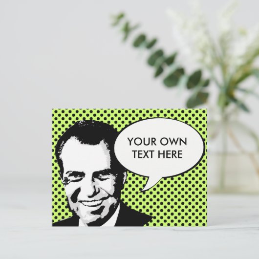 Richard Nixon Briefkaart (Staand voorkant)