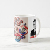 Richard Nixon Button Collector Mok (Voorkant rechts)
