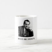 Richard Nixon Eerlijkheid en Integriteit Koffie Mo Koffiemok (Center)