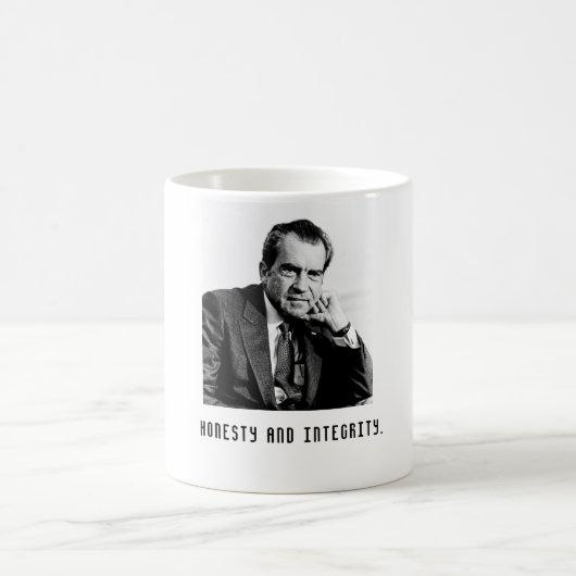 Richard Nixon Eerlijkheid en Integriteit Koffie Mo Koffiemok (Center)