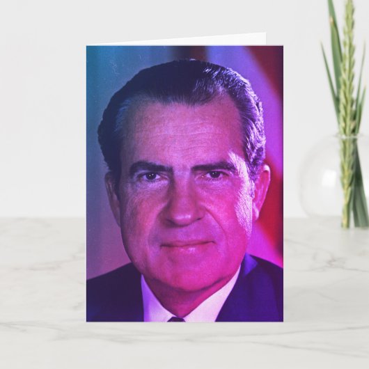 Richard Nixon, het Amerikaanse President van Calif Bedankkaart (Voorkant)