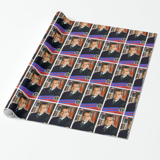 Richard Nixon-honkaarten Cadeaupapier (Uitgerold)