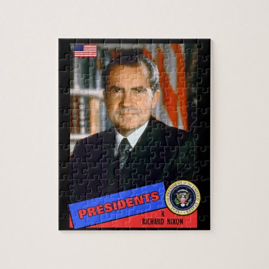 Richard Nixon-honkaarten Legpuzzel (Verticaal)