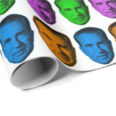 Richard Nixon in Levendige Kleur Cadeaupapier (Rol Hoek)