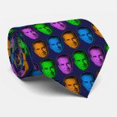 Richard Nixon in Levendige Kleur Stropdas (Opgerold)