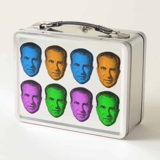 Richard Nixon in levendige kleuren (Achterkant)