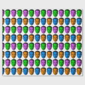 Richard Nixon in levendige kleuren Cadeaupapier (Vlak)