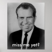 Richard Nixon "mis me al?" poster (Voorkant)