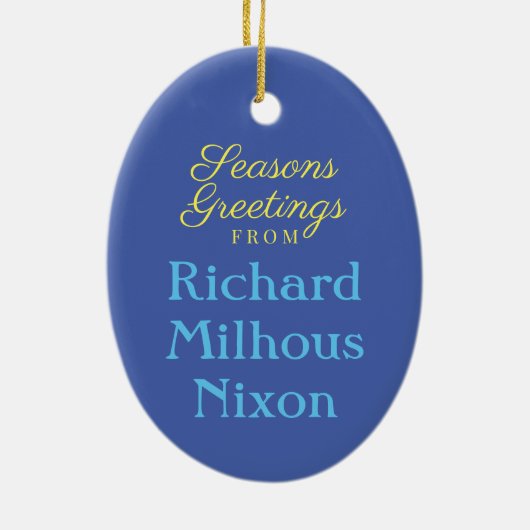 Richard Nixon Ornament (Achterkant)