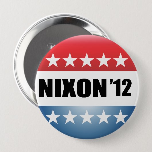 RICHARD NIXON RONDE BUTTON 4,0 CM (Voorkant /achterkant)