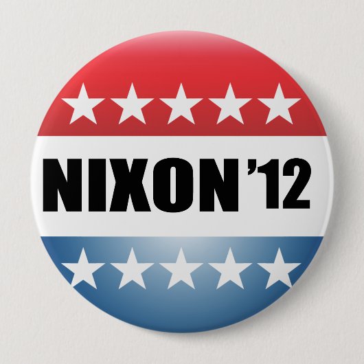 RICHARD NIXON RONDE BUTTON 4,0 CM (Voorkant)