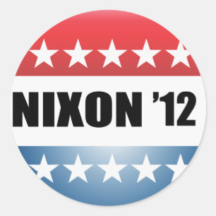 RICHARD NIXON RONDE STICKER