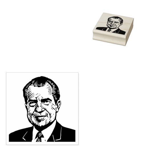 Richard Nixon Rubber Stamp Rubberstempel (Gestempeld)