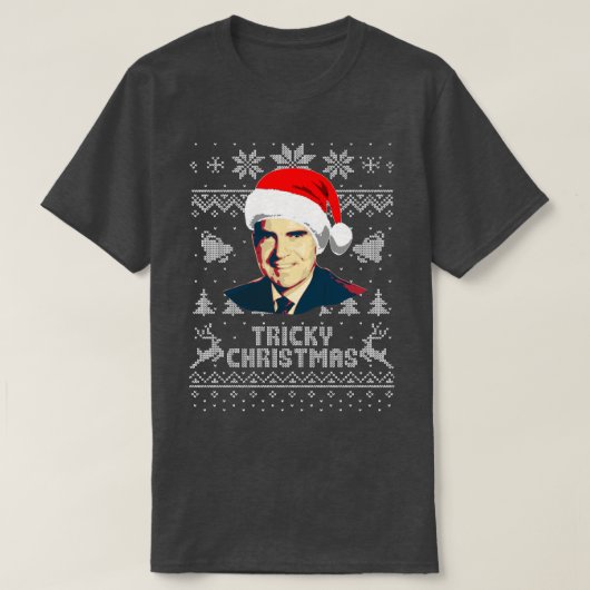 Richard Nixon Tricky Christmas T-shirt (Design voorkant)